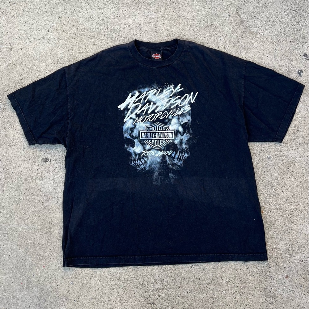 Vintage Harley Davidson Skull Chester’s Mesa Arizona Tee